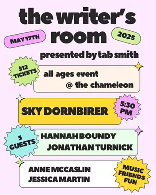 Image: The Writer's Room: Sky Dornbirer, Hannah Boundy, Jonathan Turnick, Anne McCaslin, Jessica Martin