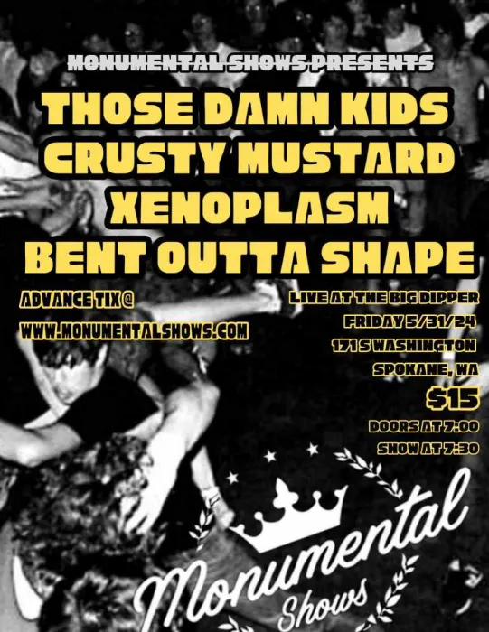 Image: Those Damn Kids, Crusty Mustard, Xenoplasm, Bent Outta Shape
