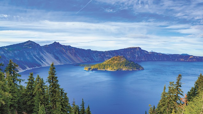 Thousands of years ago, Mount Mazama stood at 12,000 feet; then it blew its top, leaving behind North America's deepest lake