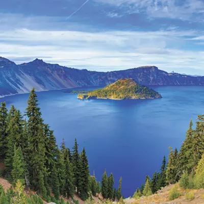 Image: Thousands of years ago, Mount Mazama stood at 12,000 feet; then it blew its top, leaving behind North America's deepest lake