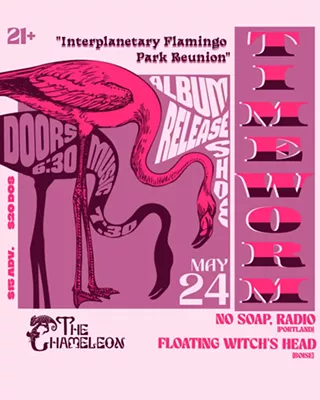 Image: Timeworm: 'Interplanetary Flamingo Park Reunion' Release Show with No Soap Radio, Floating Witch's Head