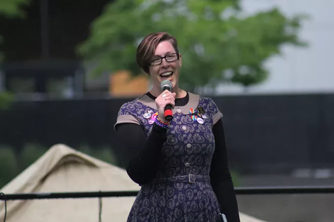 Rainy, but not gloomy, Spokane Pride Parade draws a crowd in spite of the weather