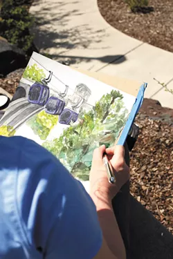 Megan Perkins set out to paint a Spokane scene once a week for a year for her Artist's Eye on Spokane series