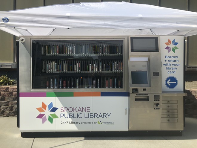 Library kiosk in West Central is the first of its kind in Washington state