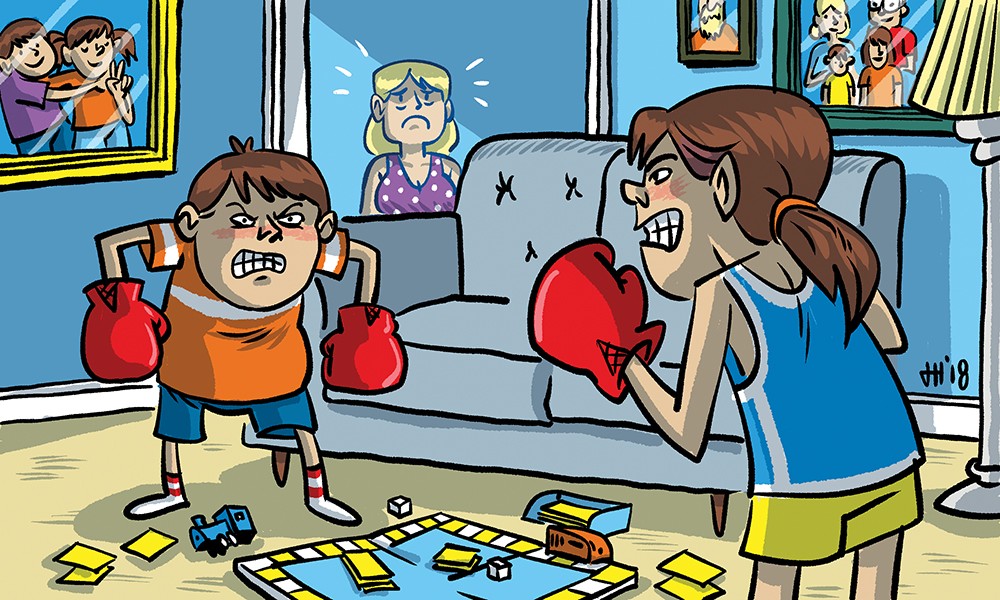 Brawling siblings can test even the most patient parent. Here are some ways to cope