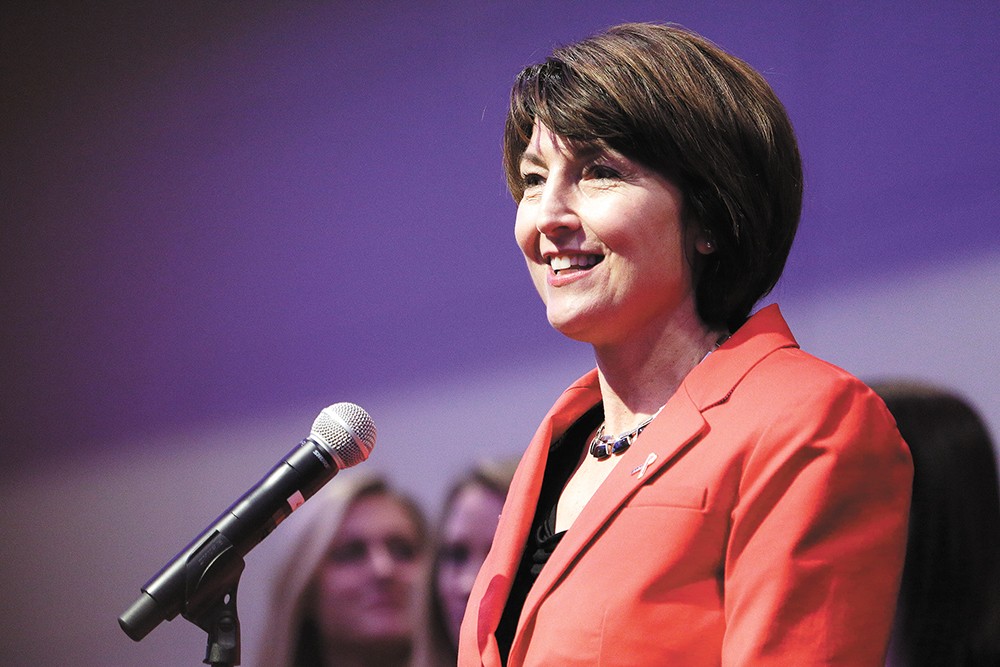 Once a deficit hawk, Cathy McMorris Rodgers now condemns her opponent for making budget cuts