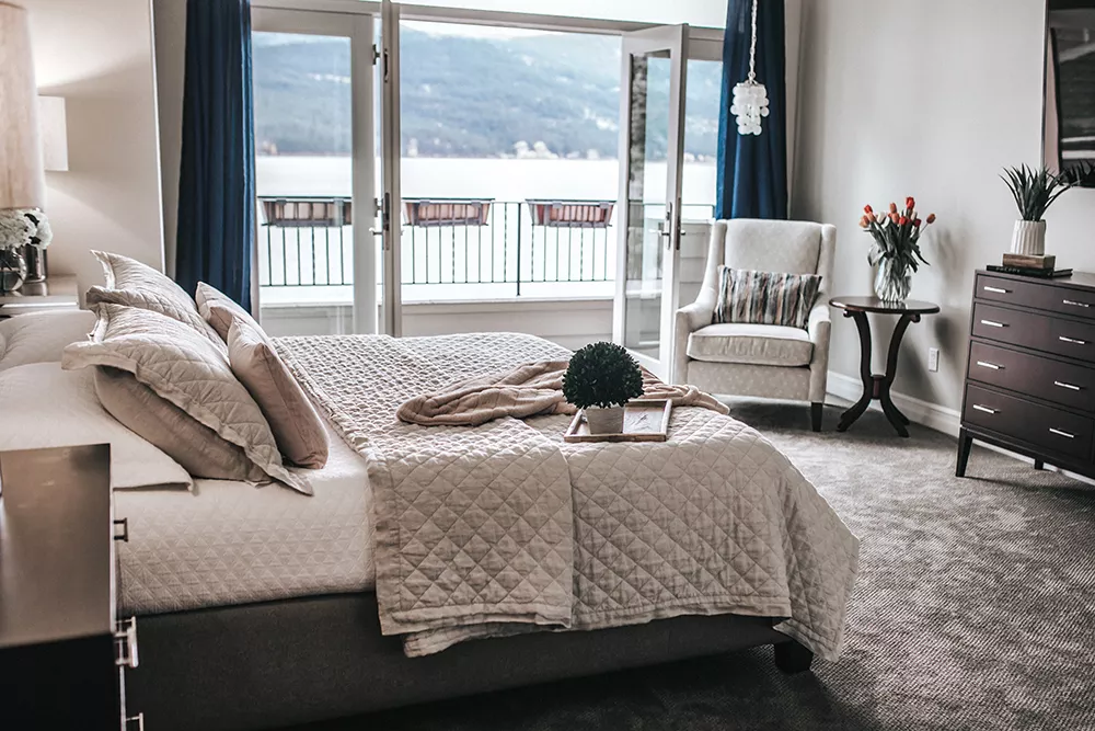 The Suite Life: A thoughtfully crafted master suite offers an oasis of calm in a busy home