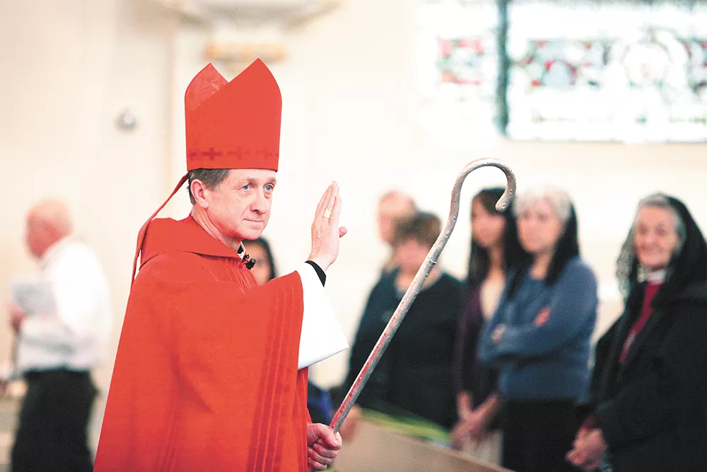 In the battle over the Catholic Church's soul, Spokane's current and former bishops fight on different sides