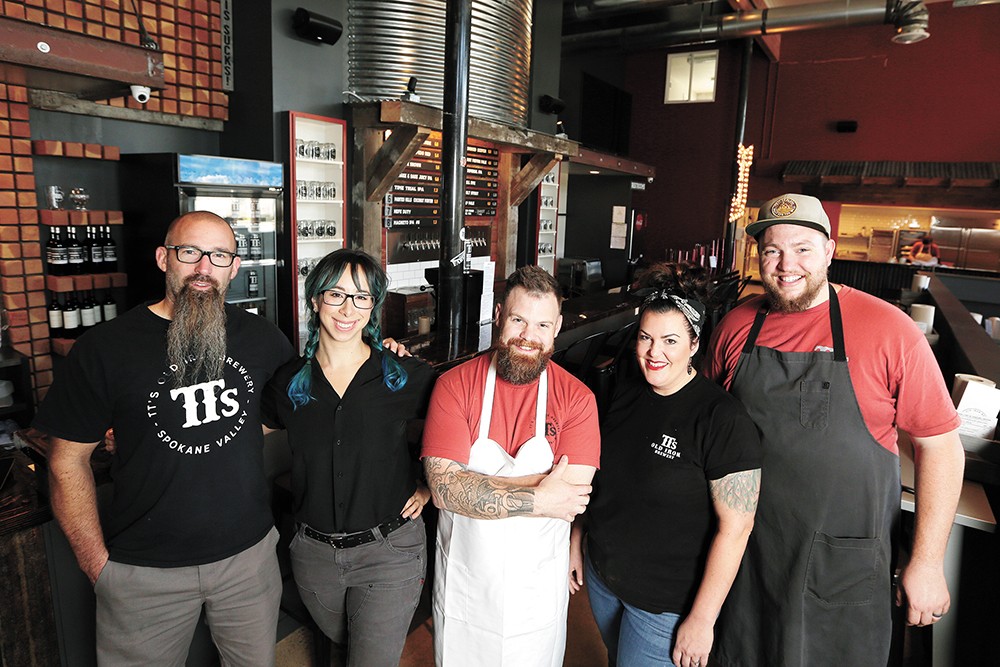 Beer and barbecue unite at chef Chad White and brewer Travis Thosath's new TTs Old Iron Brewery & BBQ in south Spokane Valley