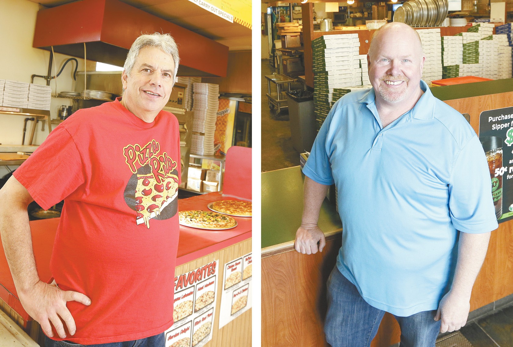 Local delivery chains Pizza Rita and Pizza Pipeline have been sending tasty pies out across the region for three decades
