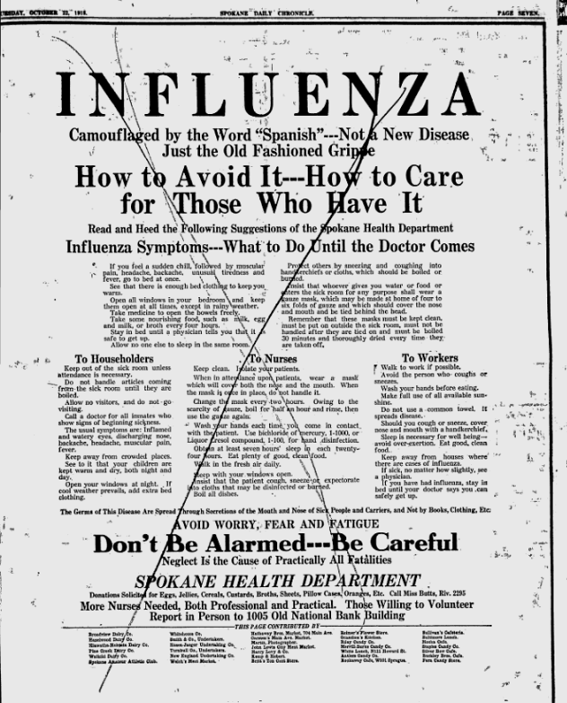 The Great Ad-Demic: How Spokane's businesses advertised in newspapers during the 1918 pandemic (19)