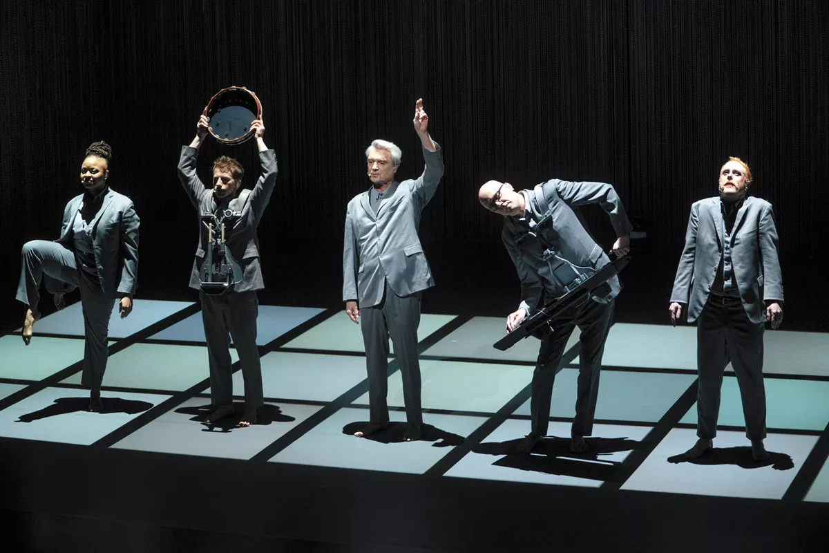 David Byrne continues to change the form of the concert film in a new documentary of his Broadway show