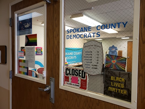 A bomb threat, a fire and a "manifesto": Spokane County Democratic volunteers were afraid something like this would happen