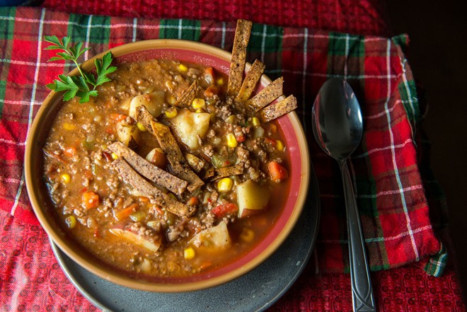 The next council candidate recipe: Cowboy Soup, by Jonathan Bingle's grandma