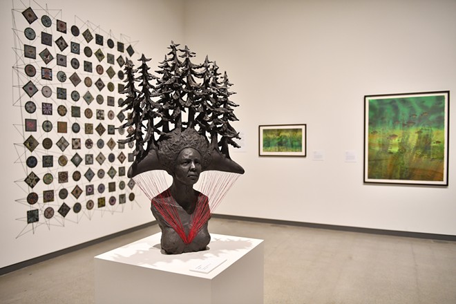Two exhibits at WSU's art museum share Black artists' experiences with our often messy democracy