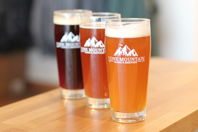 Lone Mountain Farms harvests its own fields to create both food and craft beer at its new taphouse