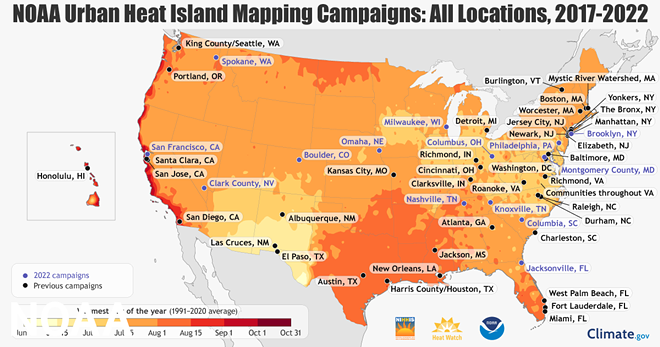 Spokane volunteers will map urban heat islands this summer in partnership with NOAA