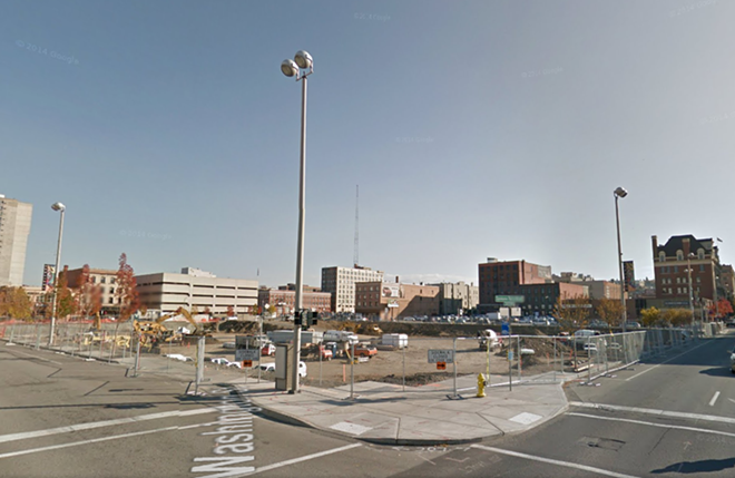 Spokane's downtown growth as shown by Google Street View