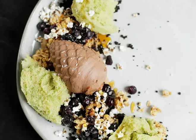 Inland Pacific Kitchen's desserts&#10; are so creative and complex, &#10;they don't even look like food