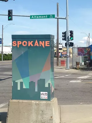 Spokane Arts installs second round of local, traffic signal box art — check it out
