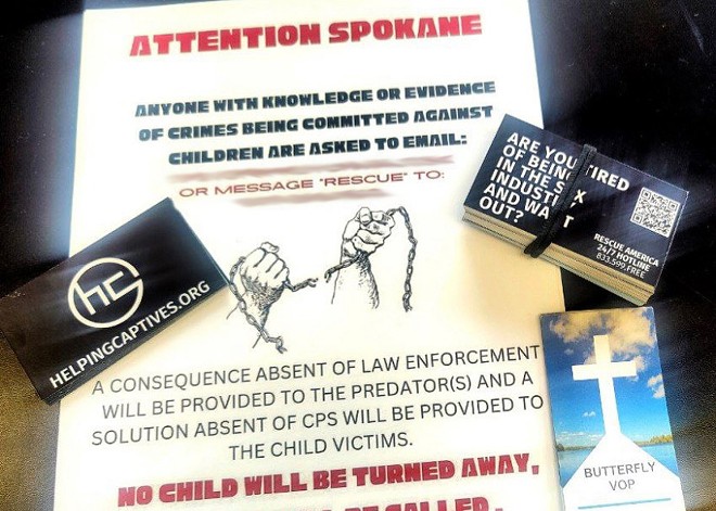 An anti-government group from Arizona arrives in Spokane looking to 'rescue' trafficking victims and bring vigilante justice to purported perpetrators