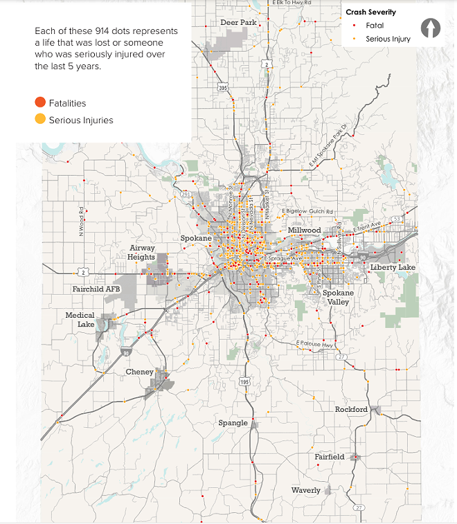 The Spokane Regional Transportation Council has a plan to end traffic deaths by 2042 - will it work?  (2)