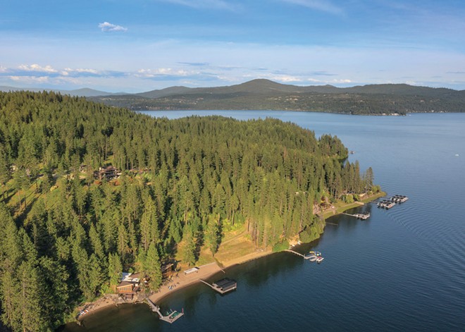 Watercolor hues and thoughtful design elements unite to create a welcoming home on Lake Coeur d'Alene