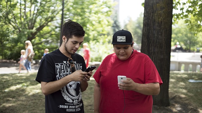 Out and about in Riverfront Park with Spokane's Pokémon Go players