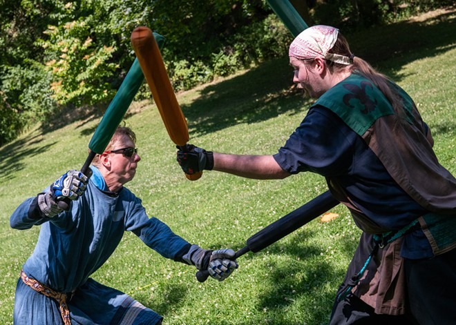 Spokane's live action role players welcome all to join them for weekly training sessions in Manito Park