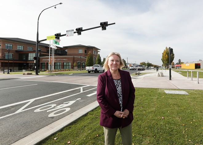 A narrower Sprague Avenue now connects Spokane Valley City Hall and Balfour Park