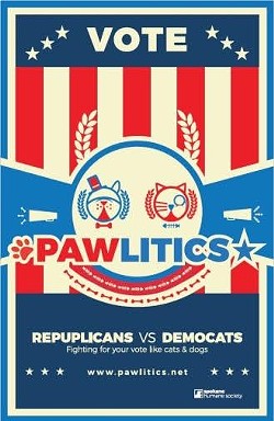 Spokane Humane Society's "Pawlitics" puts twist on election to help pets