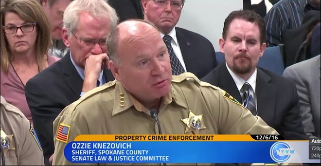 Sheriff Knezovich blasts suggestion that he shares blame for Spokane County's high property crime rate