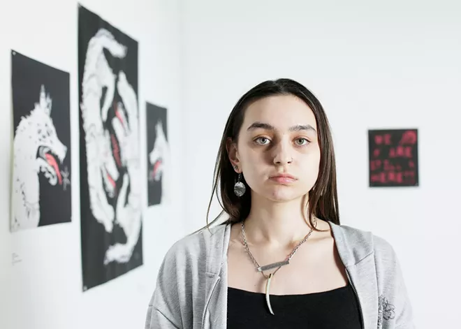 sƛ̓ xẹ tkʷ artist in residence Inanna McCarty hopes to use her time at Spokane Falls Community College to showcase her Native heritage