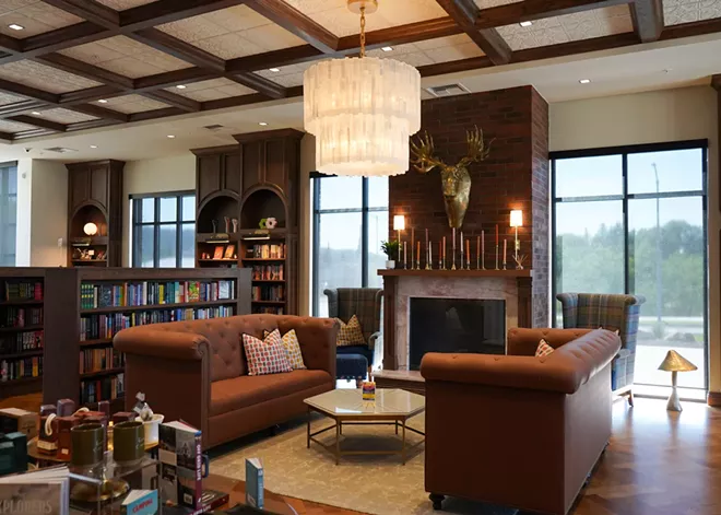 A seating area at Kindred & Co. Bookstore in Post Falls, Idaho