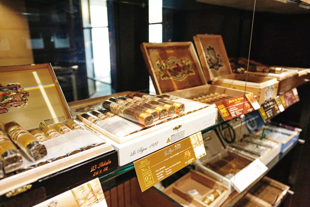 A great night out can begin or end with a premium cigar at Legends of Fire