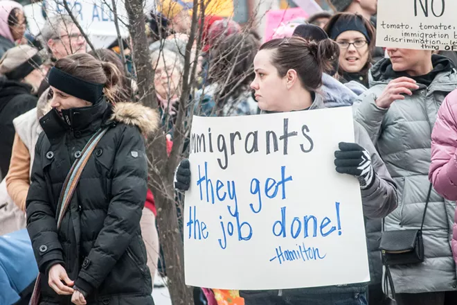 30 photos from Sunday's Spokane protest of Trump's executive orders against refugees