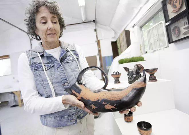 Artist Mary Frances Dondelinger brings an "ancient civilization" to life