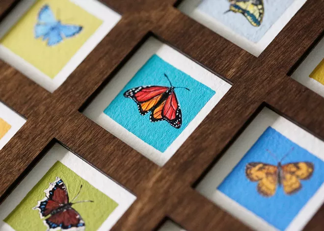 Spokane artist Mickelle Farnsworth specializes in making itty bitty art