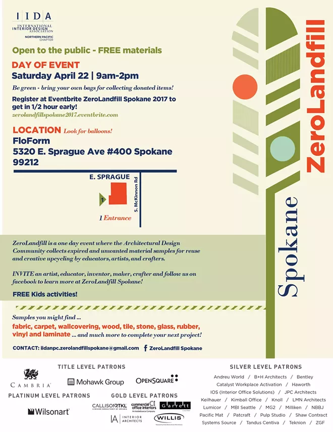 Do you DIY, upcycle or craft? Get free materials Saturday at ZeroLandfill Spokane