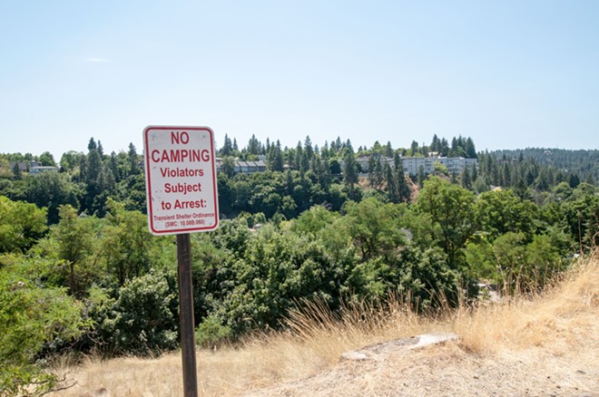 The city's newest addition to Kendall Yards' Centennial Trail: 18 anti-homeless-camping signs (5)