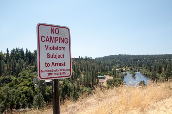 The city's newest addition to Kendall Yards' Centennial Trail: 18 anti-homeless-camping signs (6)