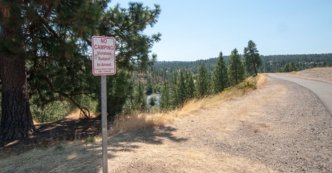 The city's newest addition to Kendall Yards' Centennial Trail: 18 anti-homeless-camping signs (7)