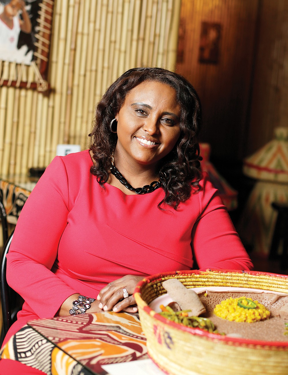 Queen of Sheba's Almaz Ainuu loves to spread the news about Ethiopian food and culture