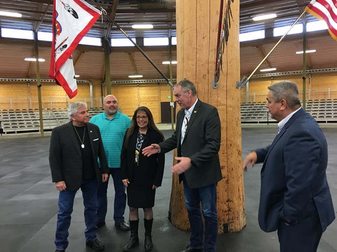 Interior Secretary Zinke visits Spokane Tribe to talk Grand Coulee reparations, opioid crisis