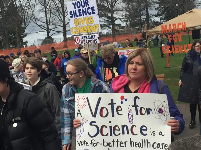 2018 March for Science draws a crowd in Spokane