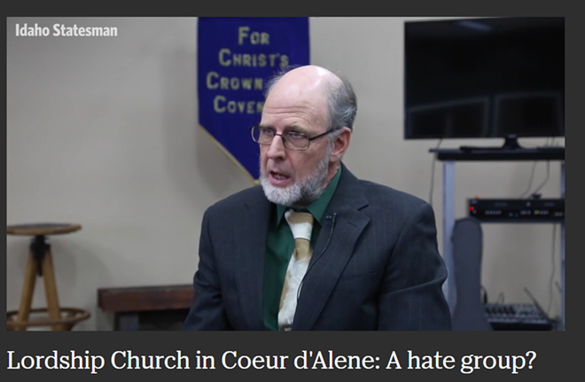 Does this anti-"sodomite," slavery-defending, Holocaust-denying Idaho pastor lead a hate group?