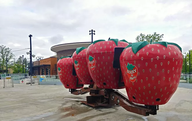 Riverfront Park's Berry-Go-Round Ride has been resurrected on the Skate Ribbon