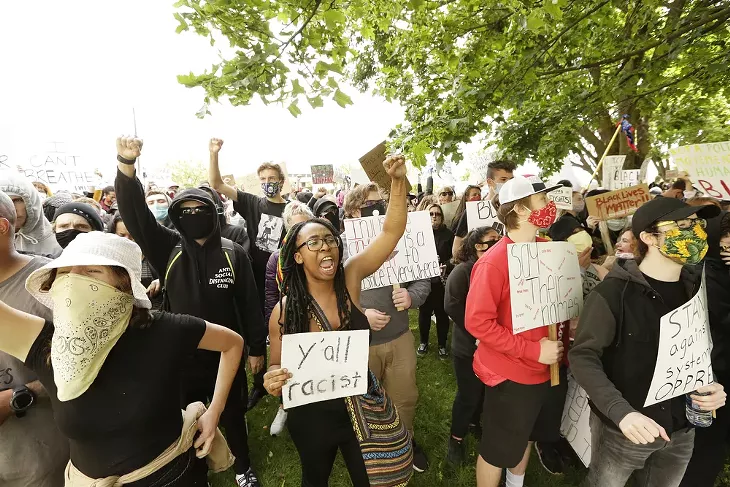 George Floyd Protest in Spokane on May 31 and June 1