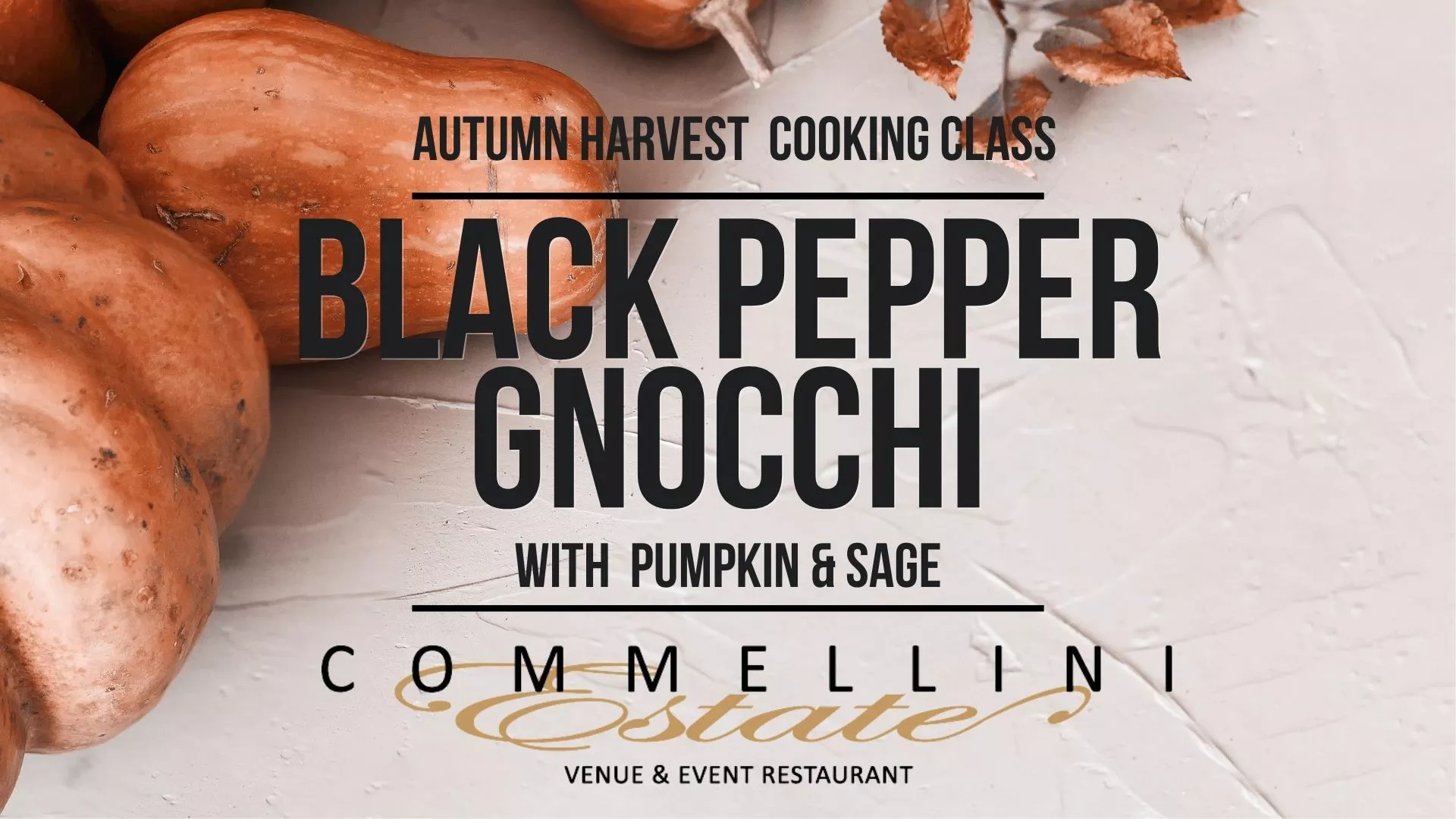 Cooking Class Black Pepper Gnocchi Commellini Estate Food & Drink