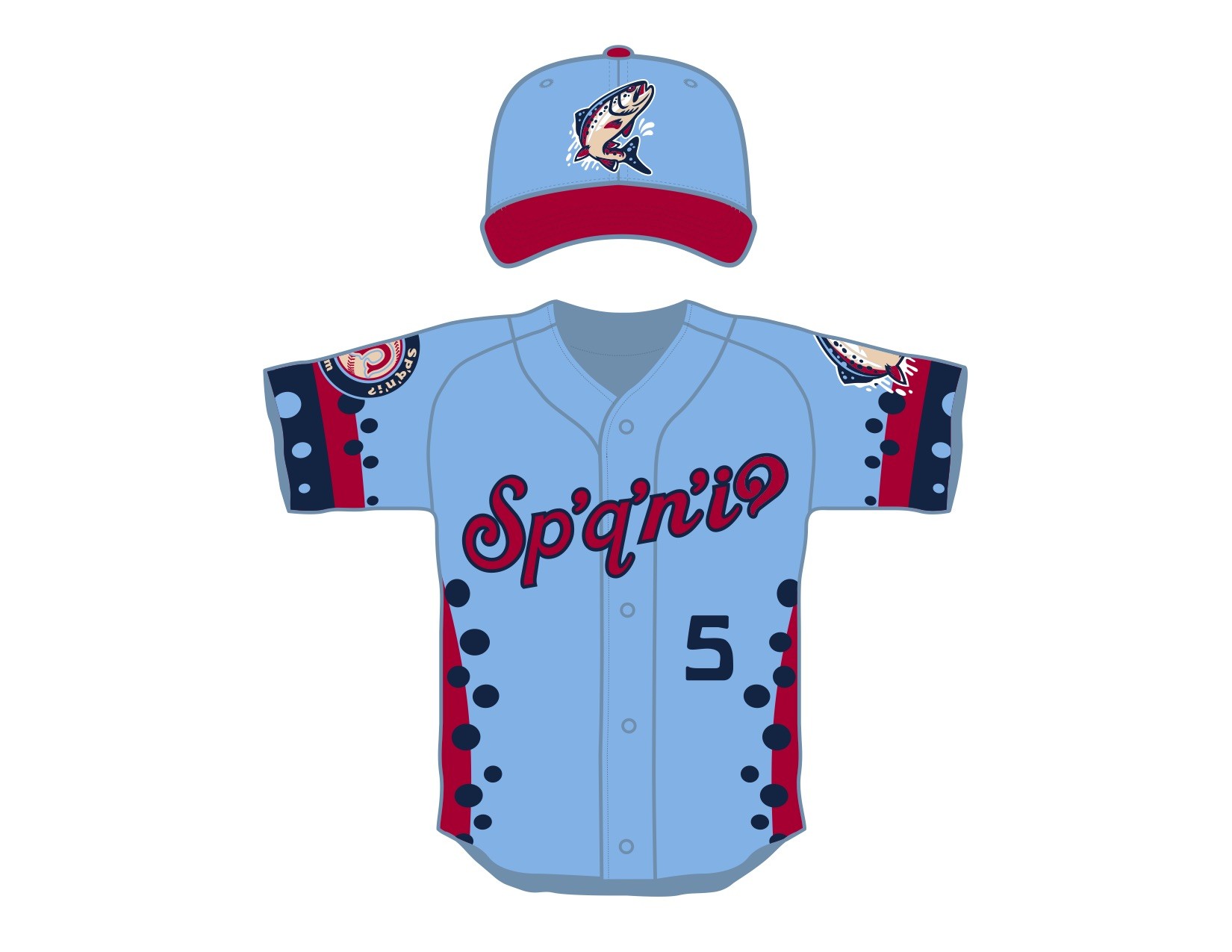 Spokane Indians redband themed mascot and uniform - Spokane Falls